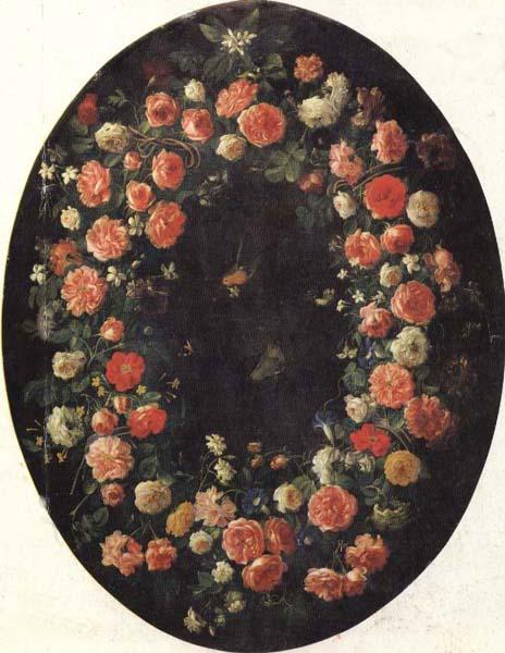 Giovanni Stanchi Garland of Flowers and Butterflies